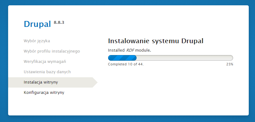 Instalowanie drupala