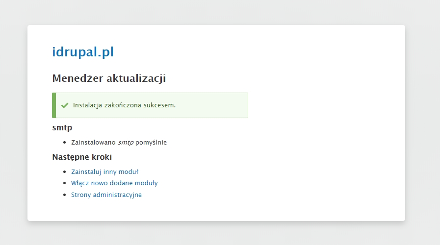 Menedżer instalacji Drupal